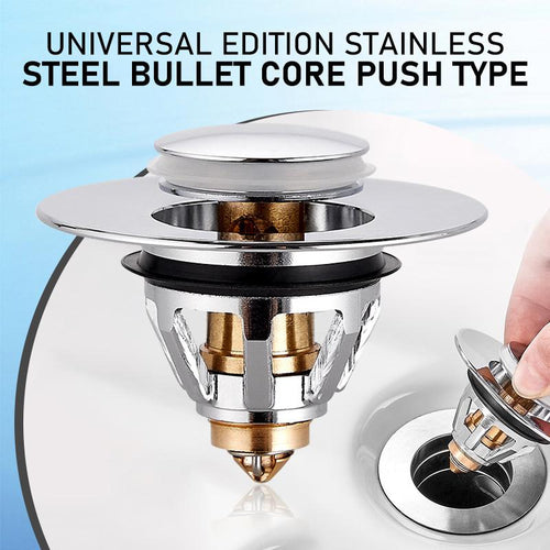 BowLift | Universal Stainless Steel Pop-up Drain Filter