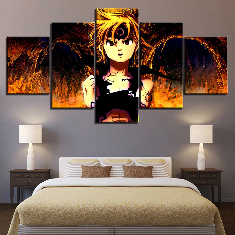 Fiery Boy - Canvas Wall Art Painting | Bowlift