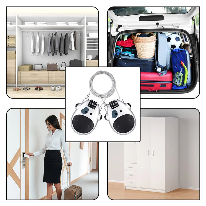 Portable theft-proof telescopic wire lock | Bowlift