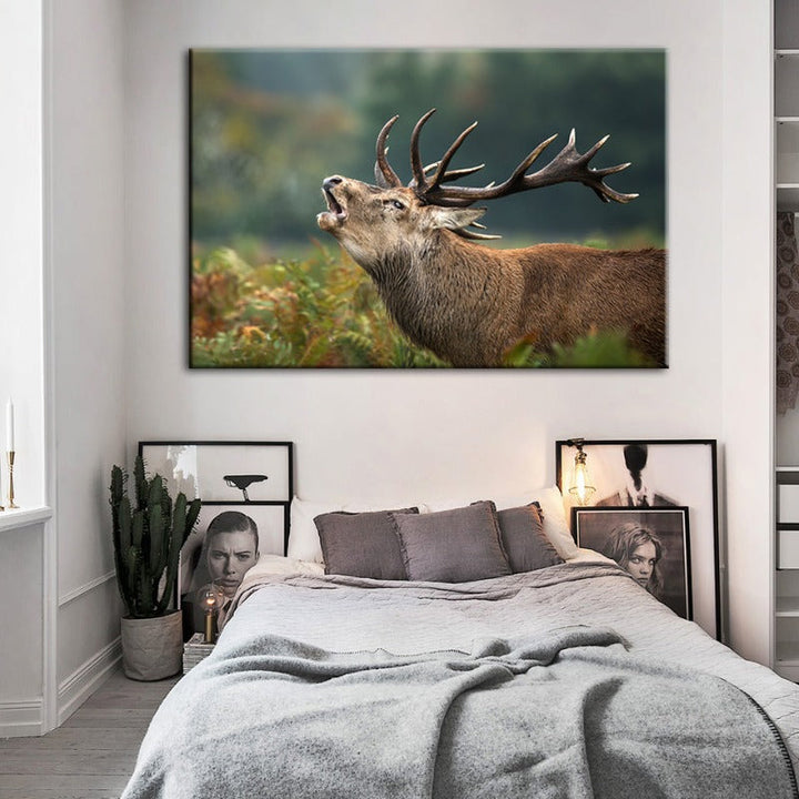 Bleating Elk - Canvas Wall Art Painting | Bowlift