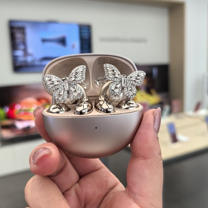 BowLift | Sparkling Butterfly Bow Clips for Earbuds