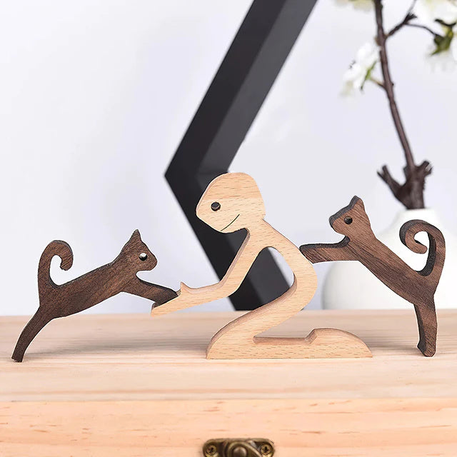 BowLift | Hand-engraved Wooden Animal Figures – Eco-friendly Home Decor and Unique Gift for Animal Lovers