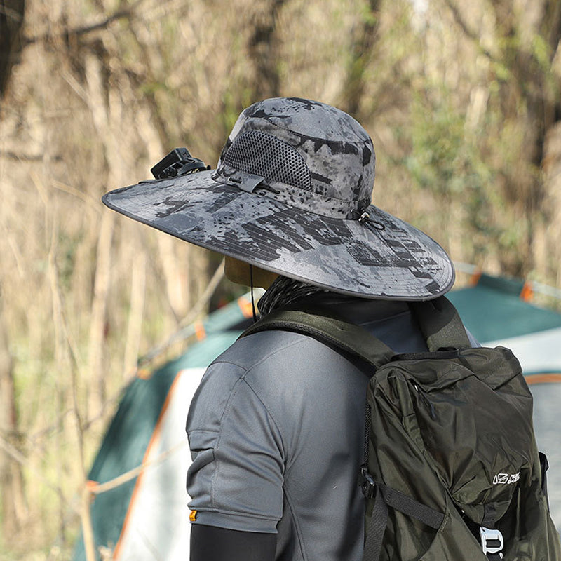 BowLift | Solar and USB Charging Fan Outdoor Fishing Hat
