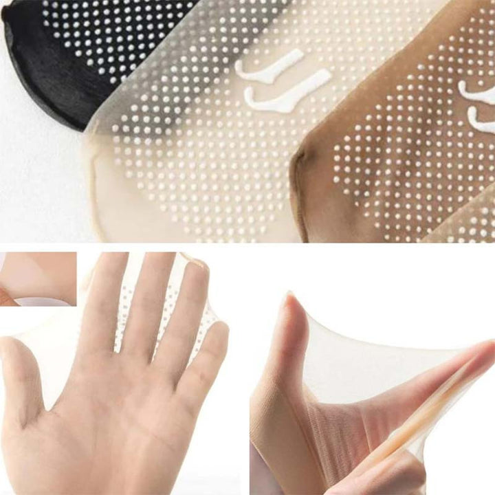 BowLift | Spring Summer Invisible Non-Slip Crystal Silk Socks