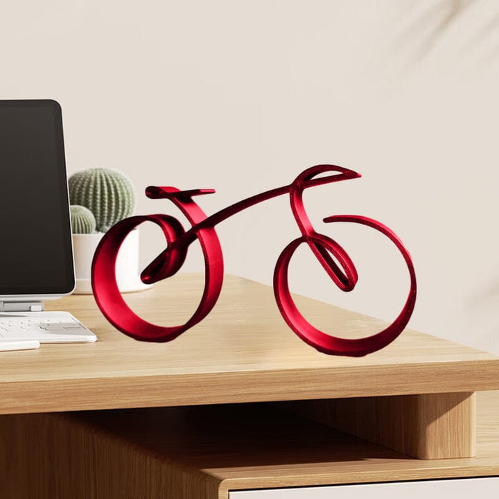 BowLift | Minimalistic Bicycle Sculpture Wire Mesh Style