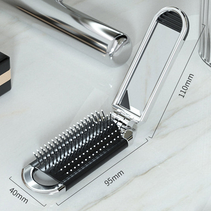 BowLift | Travel Folding Mirror Hair Brush
