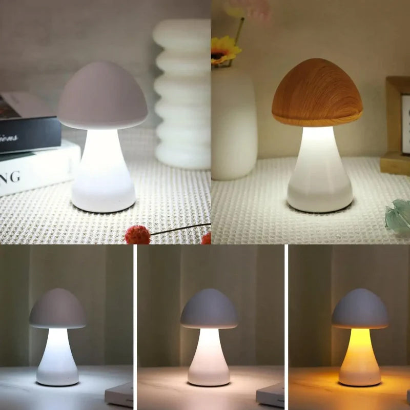 BowLift | LED rechargeable touch mushroom desk lamp