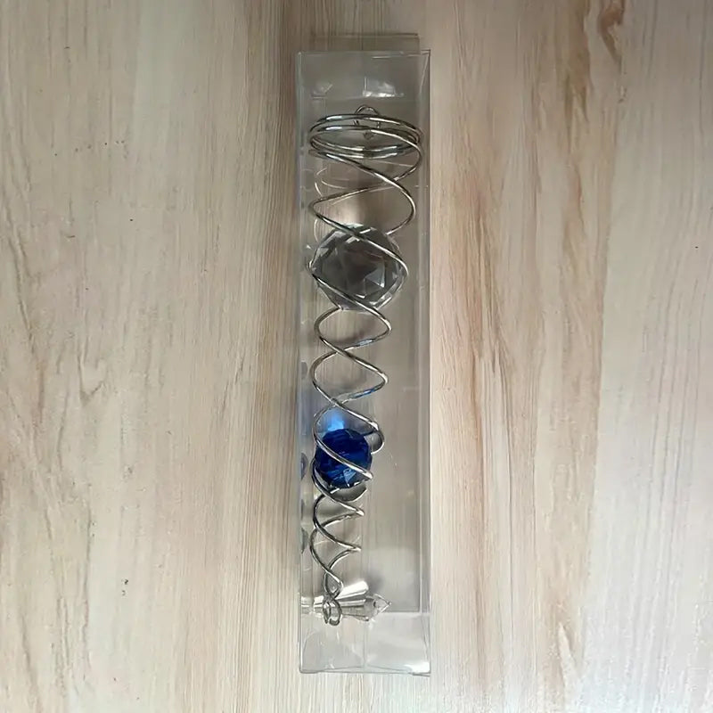 Wind Chimes Decor Crystal Gazing Ball Spiral Tail Wind Spinner Stabilizer | Bowlift