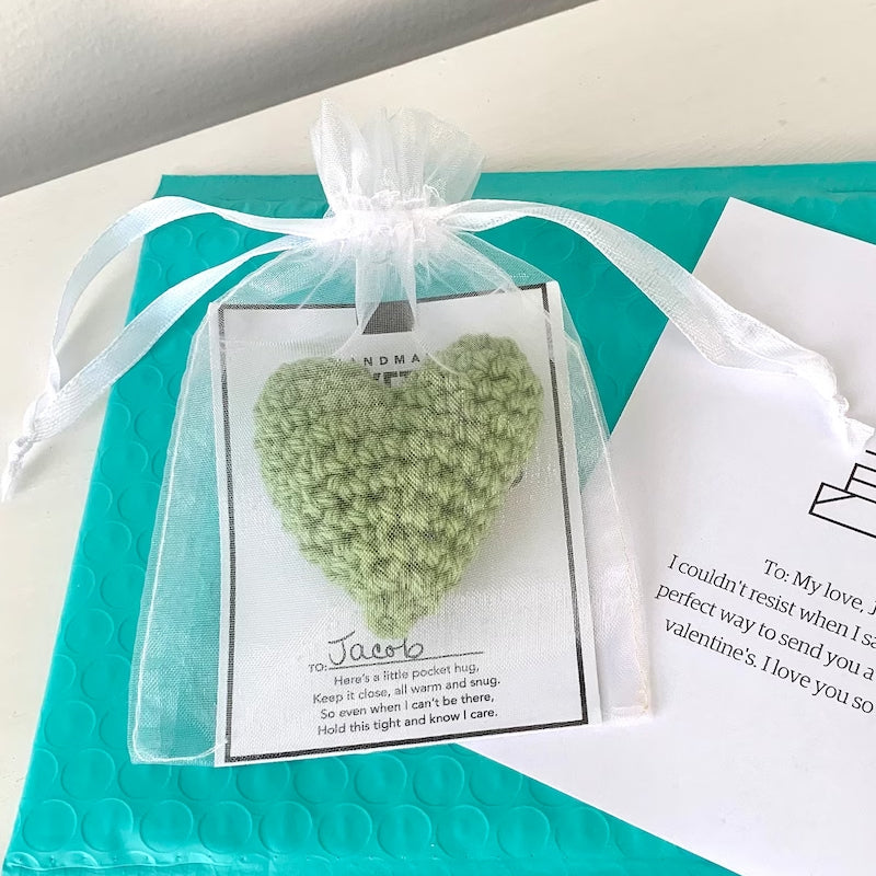 BowLift | Crocheted Heart Bag Hug