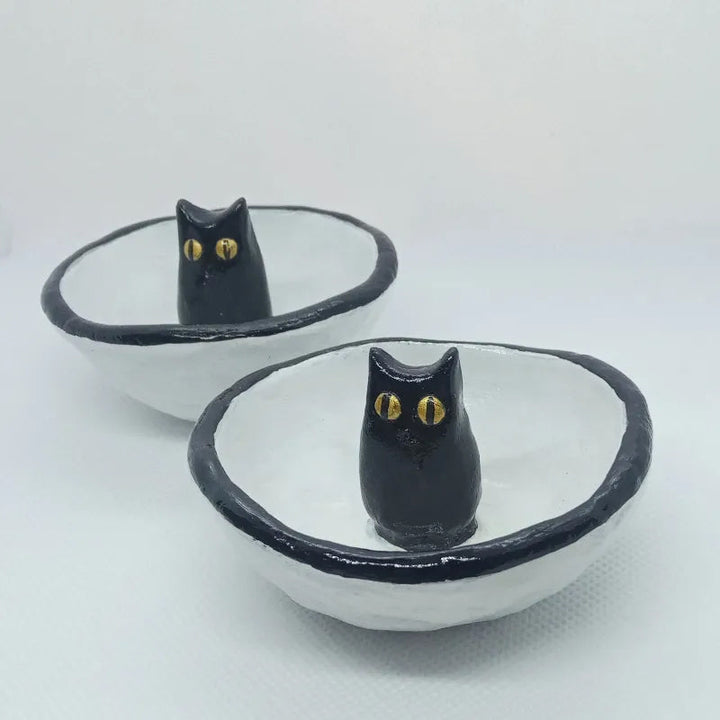 BowLift | Lucky Black Cat Decorative Trinket Bowl Dish
