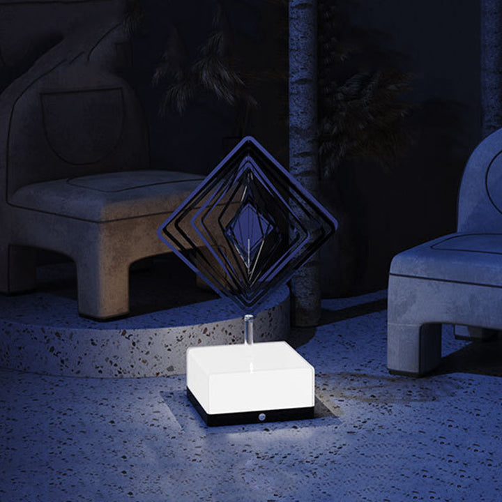Rotating ambient light made of metal | Bowlift