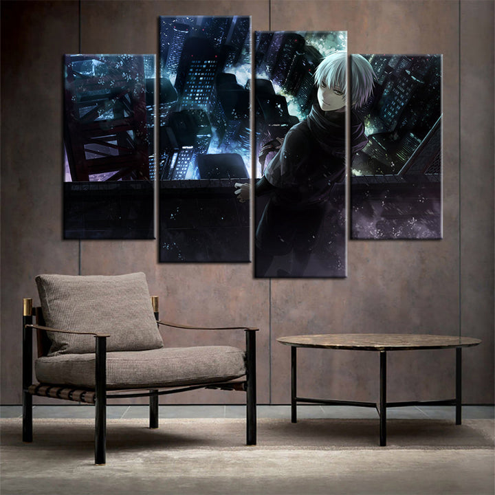 Anime Towers 4 Piece - Canvas Wall Art Painting | Bowlift