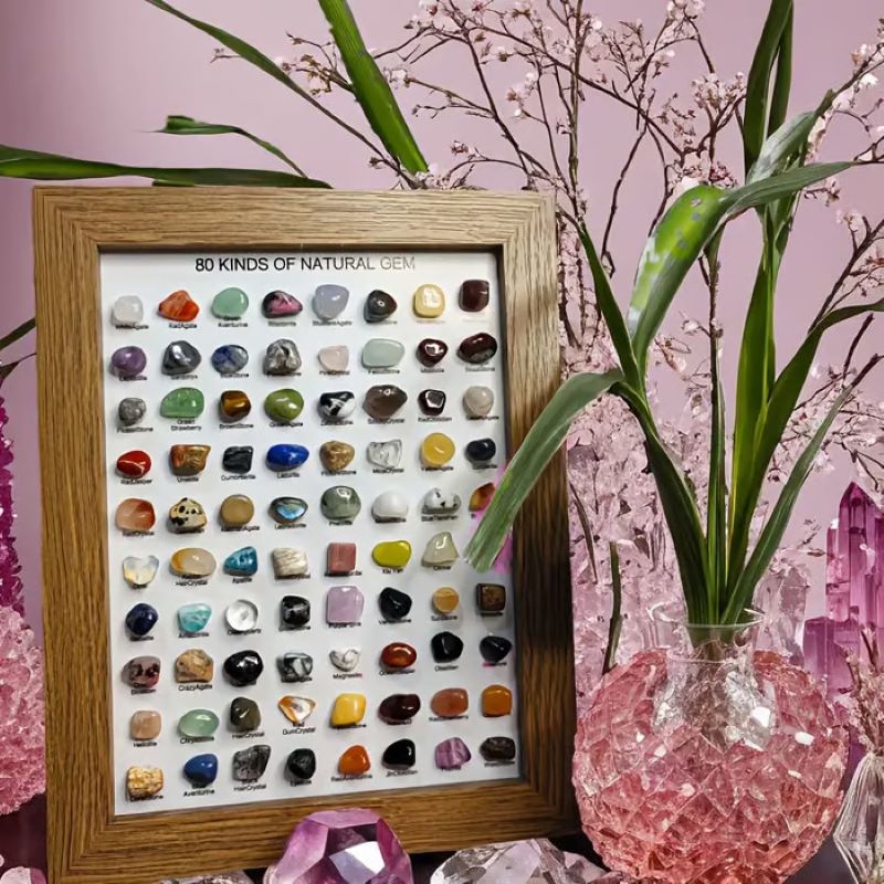 BowLift | 80 Mineral Specimens Framed Box