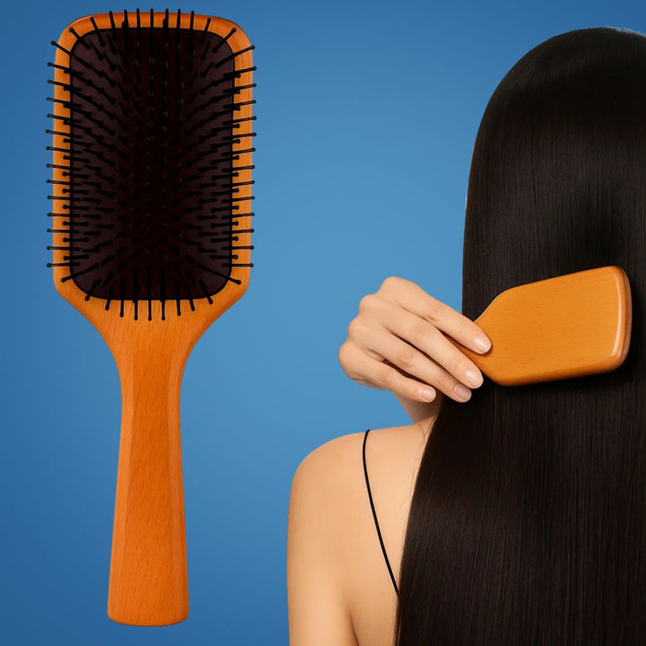 Static Detangling Brush – Frizz Control – Air Cushion Pad – Reduces Breakage – Adds Smooth, Shiny & Healthy-Looking Hair Bowlift