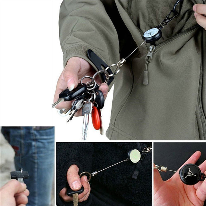 BowLift | Keychain with retractable wire cable