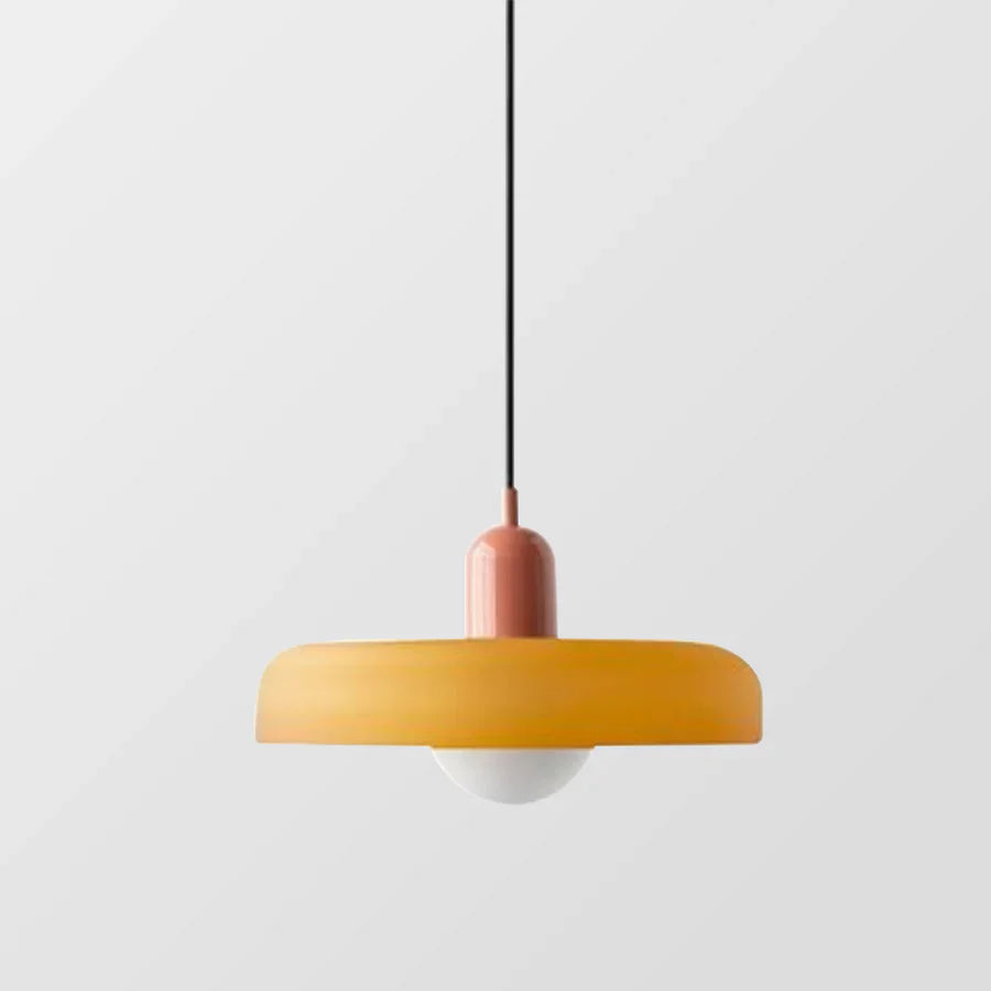 Scandinavian Pendant Light for Living Room and Dining Room – Minimalist Design with AdjustaBowlifte Height – Glass | Bowlift