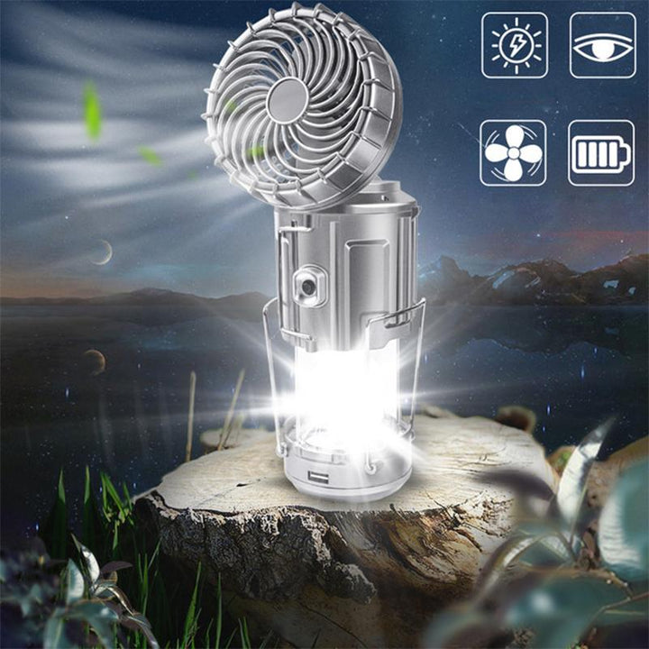 Outdoor LED Camping Light with Fan | Bowlift