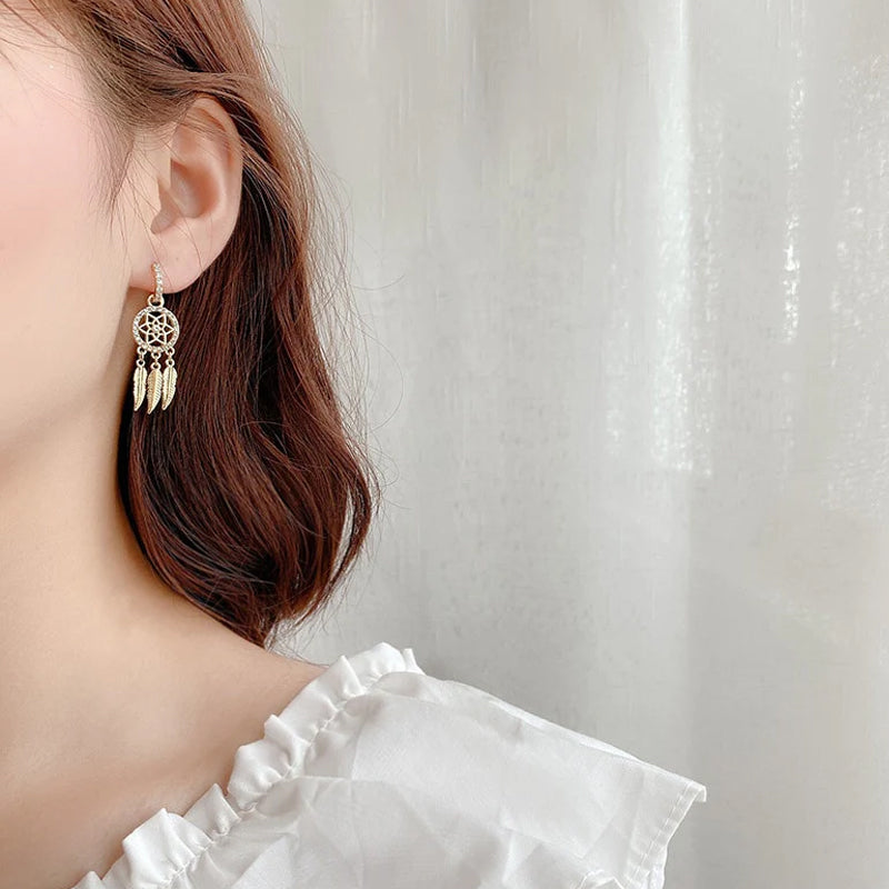 BowLift | Dreamcatcher Crystal Charm Earrings