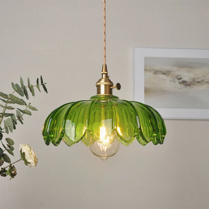 BowLift | Vintage Glass Hanging Lamp