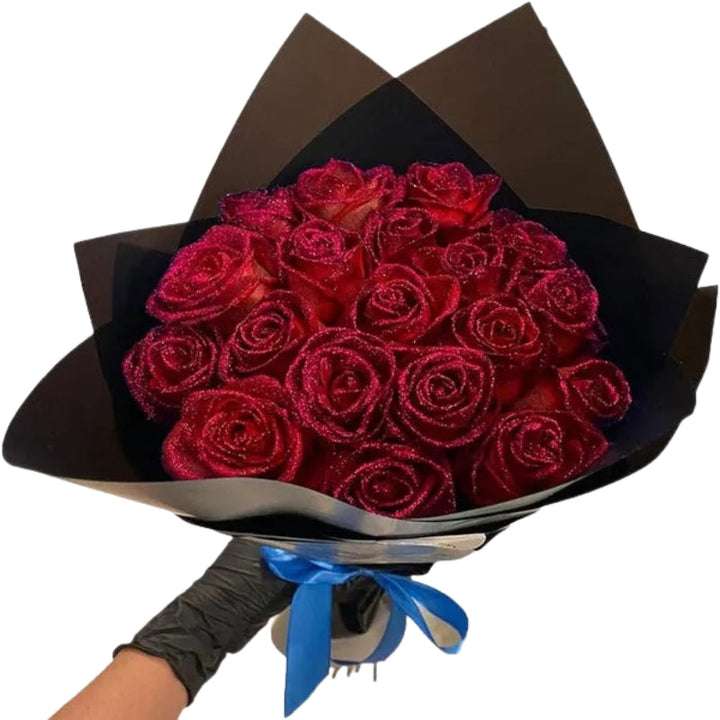 LumiPetal Glitter Roses – Decorative Bowliftumen for Party and Gift | Bowlift