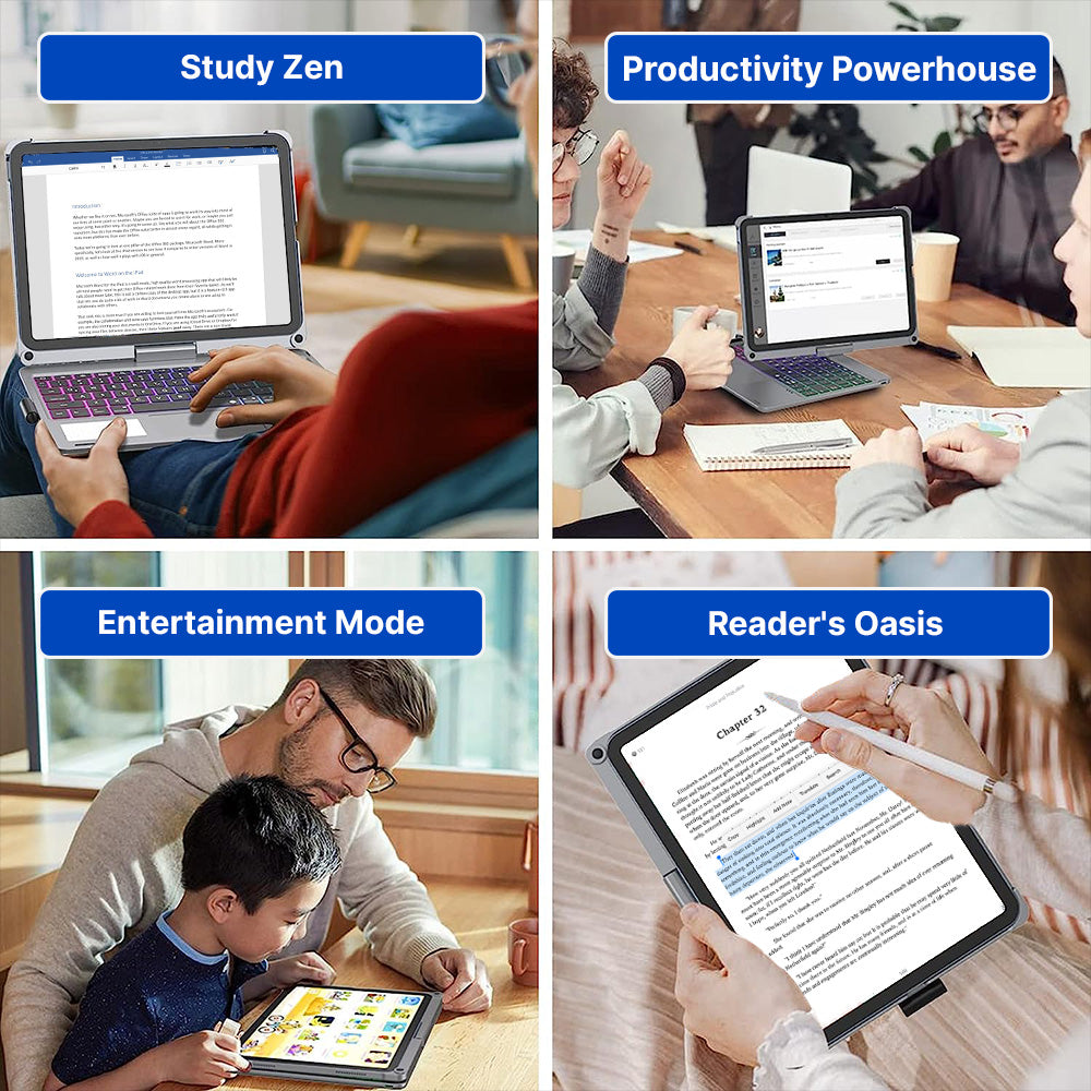 BowLift | Wireless Keyboard Case for iPad - Rotating Design