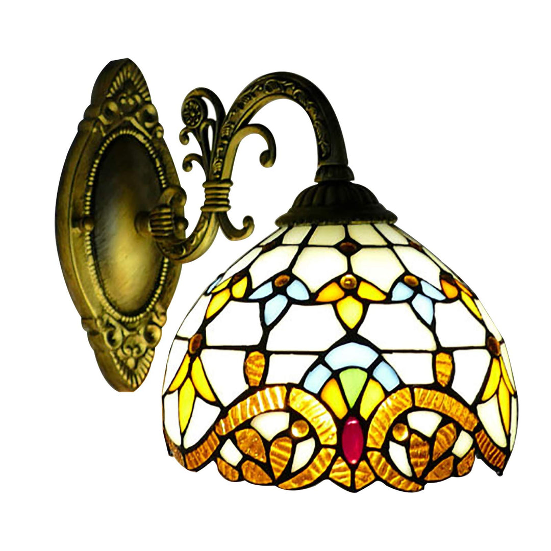 Retro lampshade made of stained glass | Bowlift