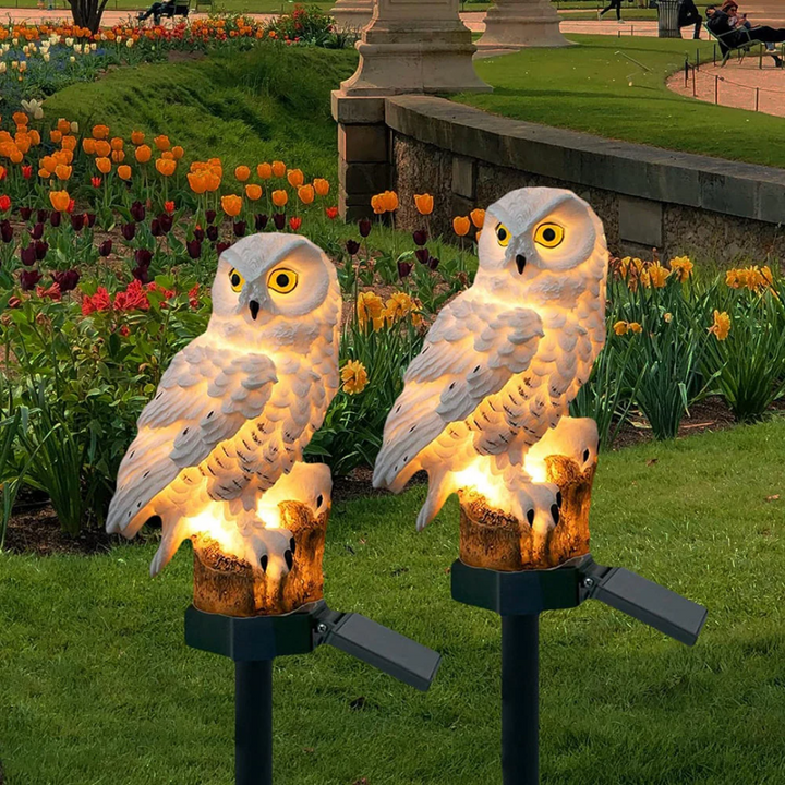 BowLift | Solar Garden Lamps – Owl Design Outdoor Lighting with Solar Energy