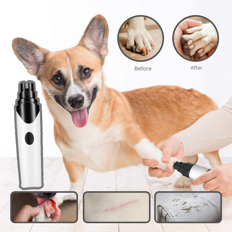 BowLift | Pet Nail Grinder | Quiet & Safe Claw Trimmer | Rechargeable USB Grooming Tool
