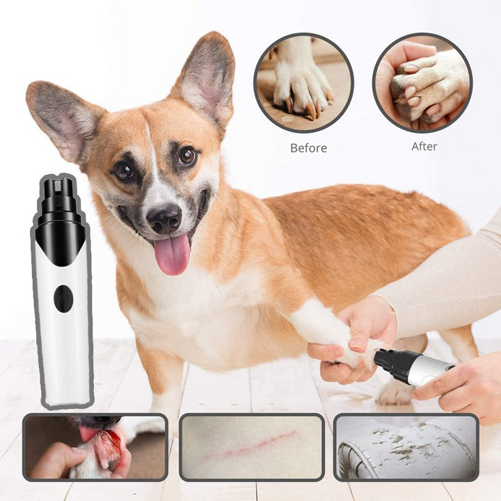 BowLift | Pet Nail Grinder | Quiet & Safe Claw Trimmer | Rechargeable USB Grooming Tool