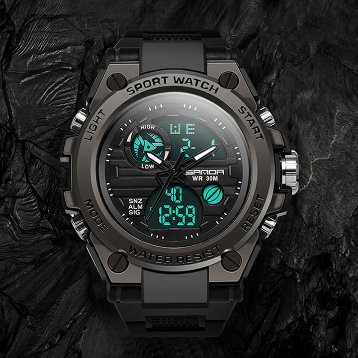 BowLift | Men's Double Display Waterproof Luminous Watch