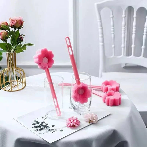 Flower Shape Bottle Cleaner Brush Bowlift