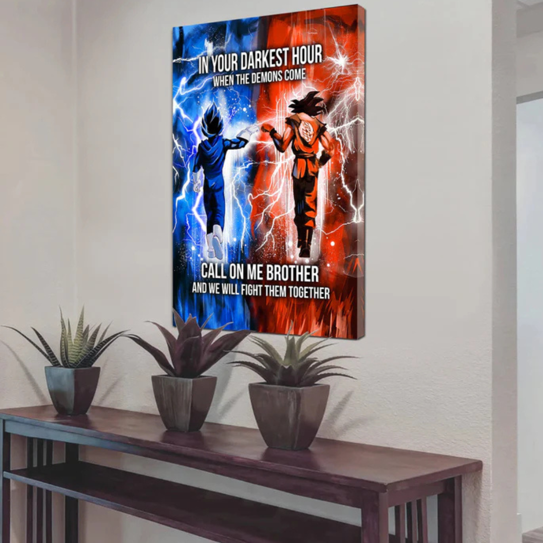 Brotherhood Strength Canvas Wall Art | Bowlift