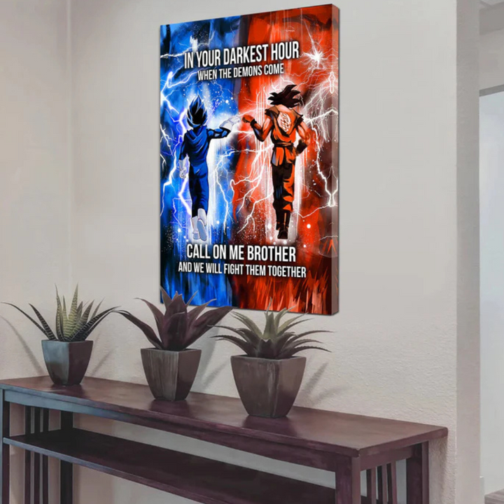 Brotherhood Strength Canvas Wall Art | Bowlift