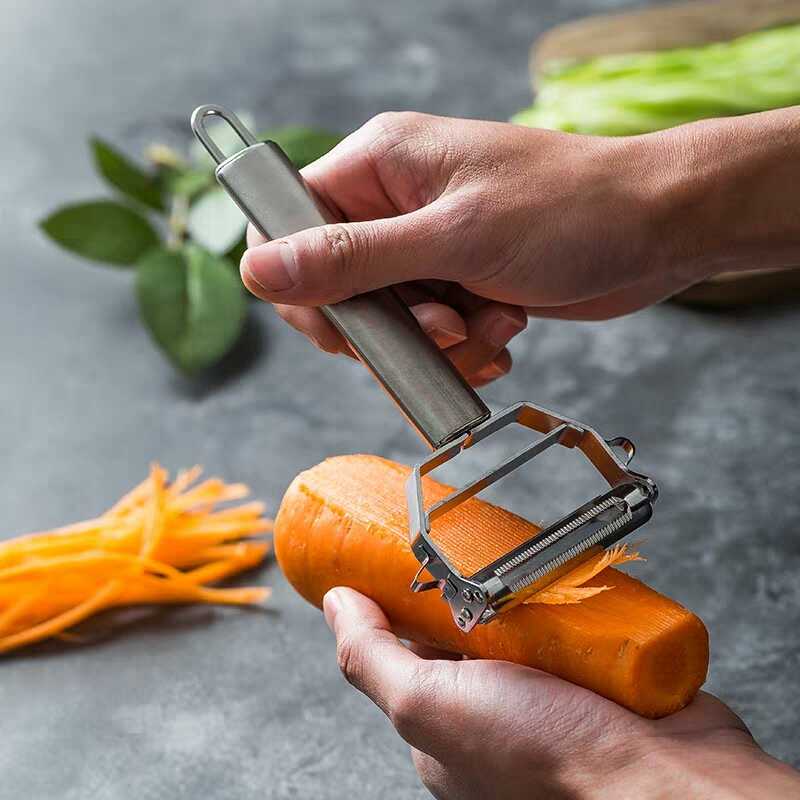 2 in 1 Steel Vegetable Peeler Bowlift