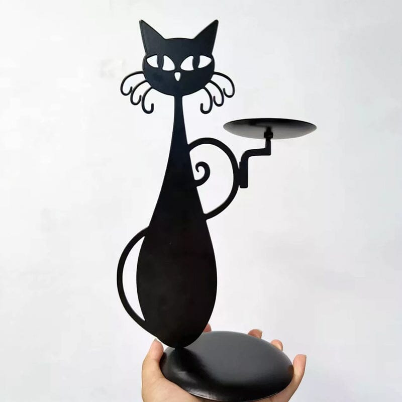 BowLift | Black Cat Candle Holder
