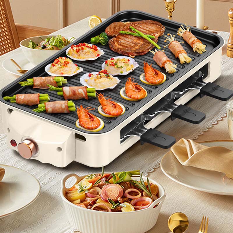 BowLift | Indoor Smokeless Grill, Non-Stick Cooking Removable Plate