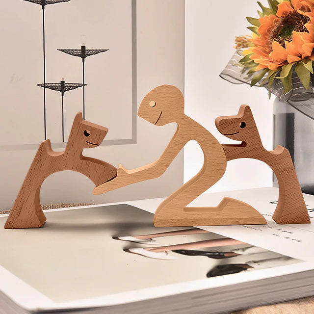 BowLift | Hand-engraved Wooden Animal Figures – Eco-friendly Home Decor and Unique Gift for Animal Lovers