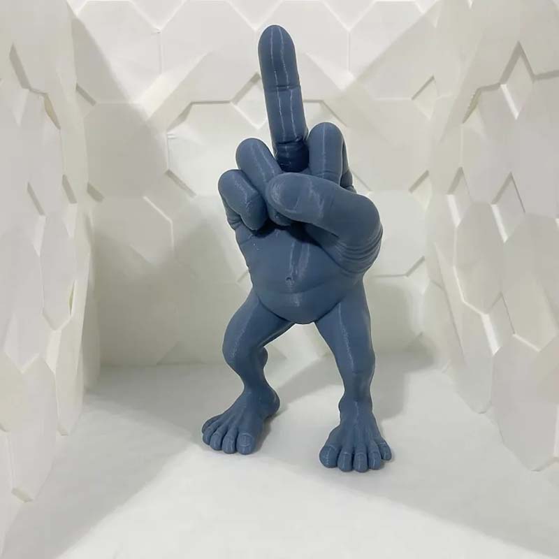 BowLift | Middle finger figure with legs