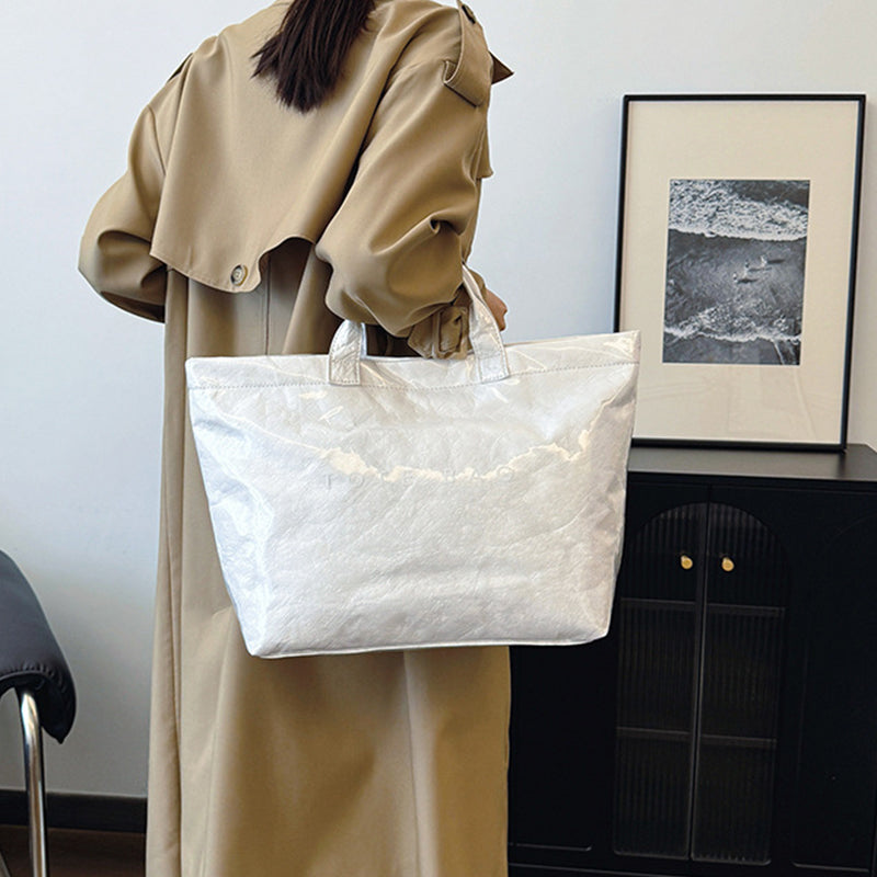 Women Letter Print Tote Bag | Bowlift