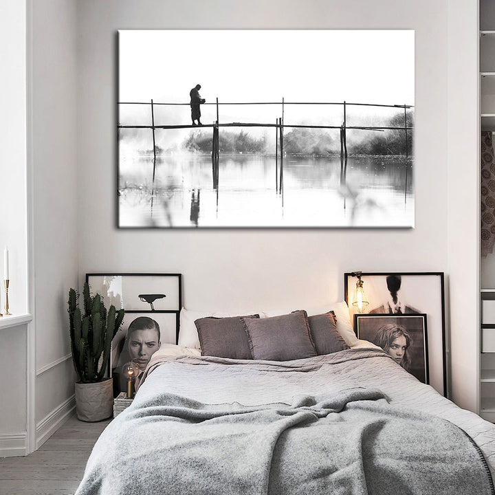 Water Bridge - Canvas Wall Art Painting | Bowlift