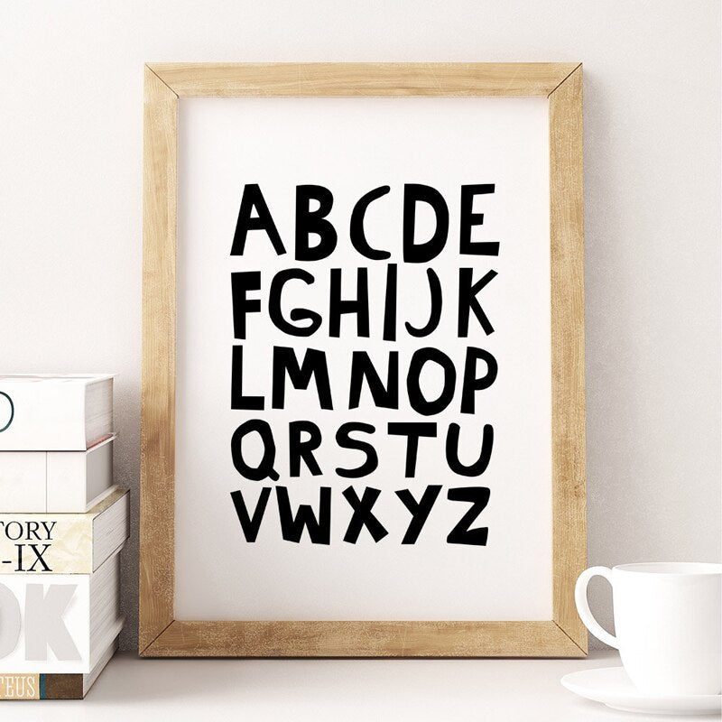 Alphabets - Canvas Wall Art Painting | Bowlift