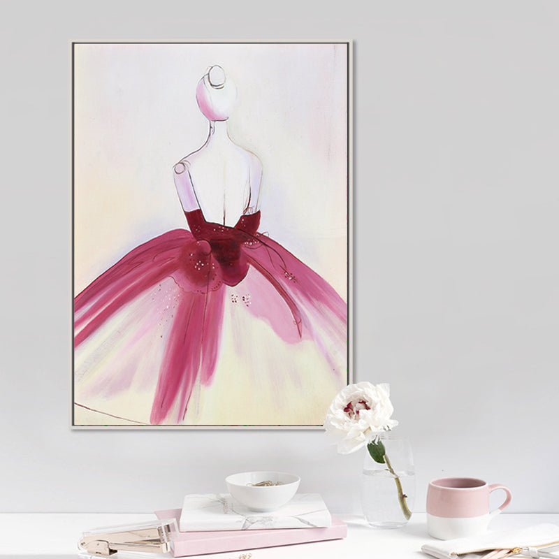 Watercolor Beautiful Dress - Canvas Wall Art Painting | Bowlift