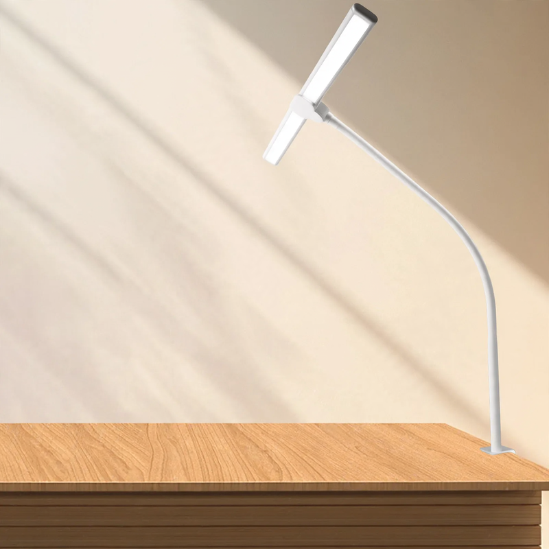 Double-headed LED clamp lamp for desk