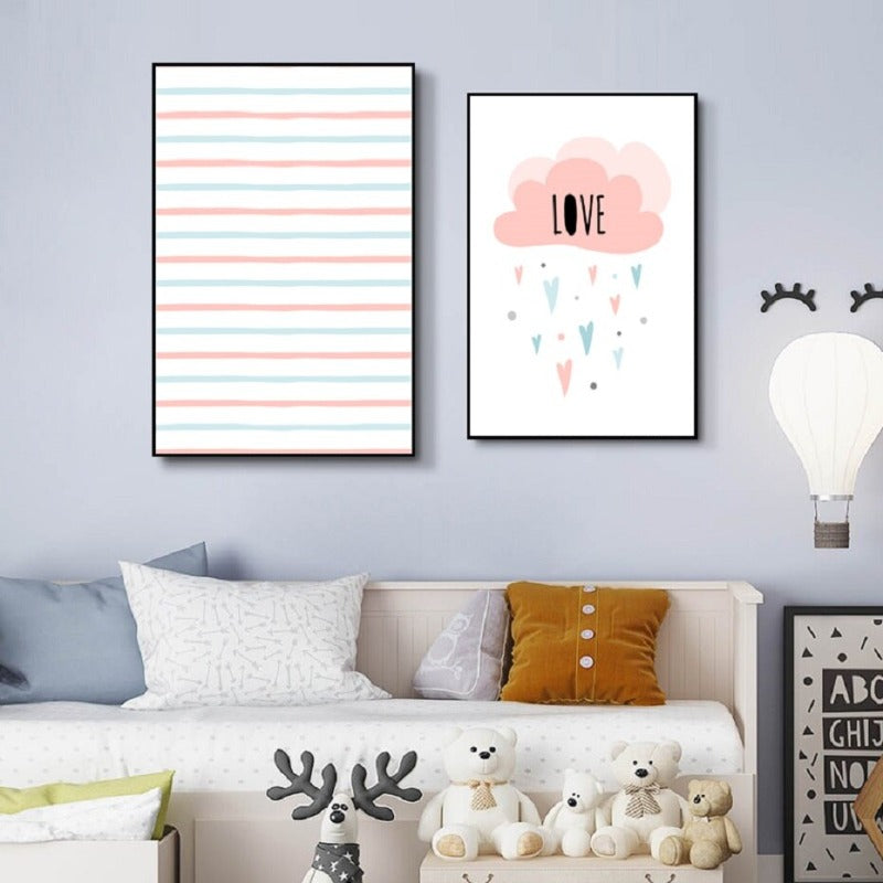 Love Stars - Canvas Wall Art Painting | Bowlift