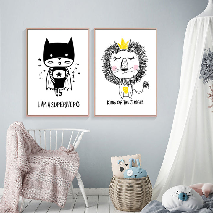 Baby Superhero - Canvas Wall Art Painting | Bowlift