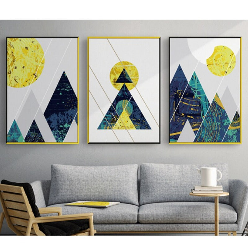 Blue Mountains - Canvas Wall Art Painting | Bowlift