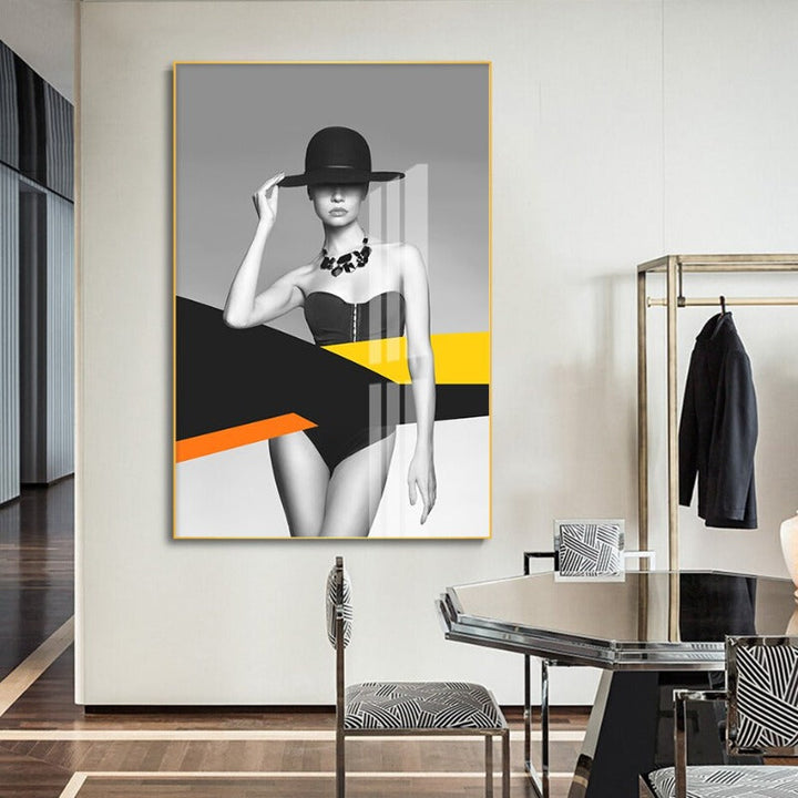 Model Figure  - Canvas Wall Art Painting | Bowlift