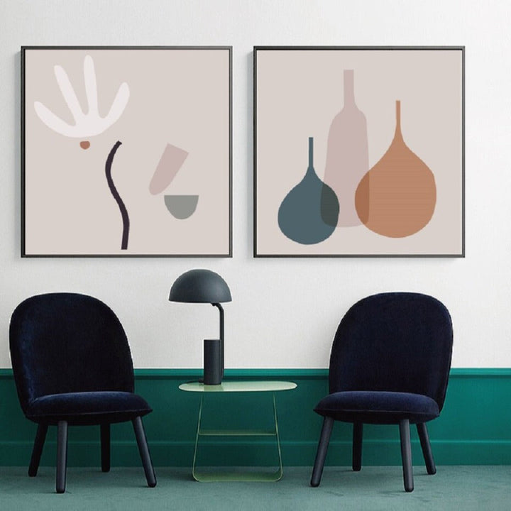 Scandinavia Abstract Still Life - Canvas Wall Art Painting | Bowlift