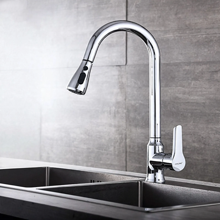 Stainless Steel Kitchen Faucet with Ceramic Valve