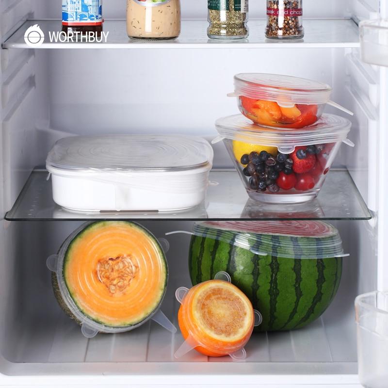 EcoLid - 6 Silicone Reusable Stretch Covers | Bowlift